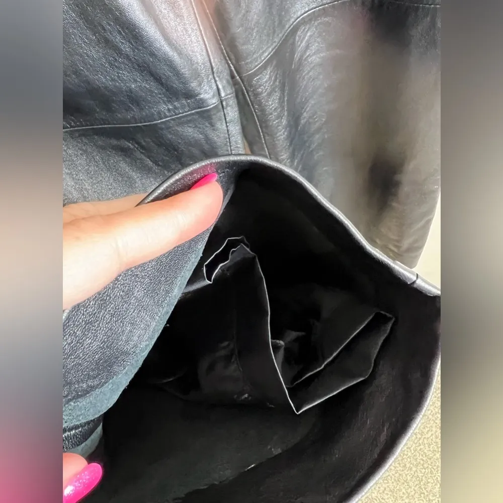 Vintage jones New York leather pants size 14 - Image 4