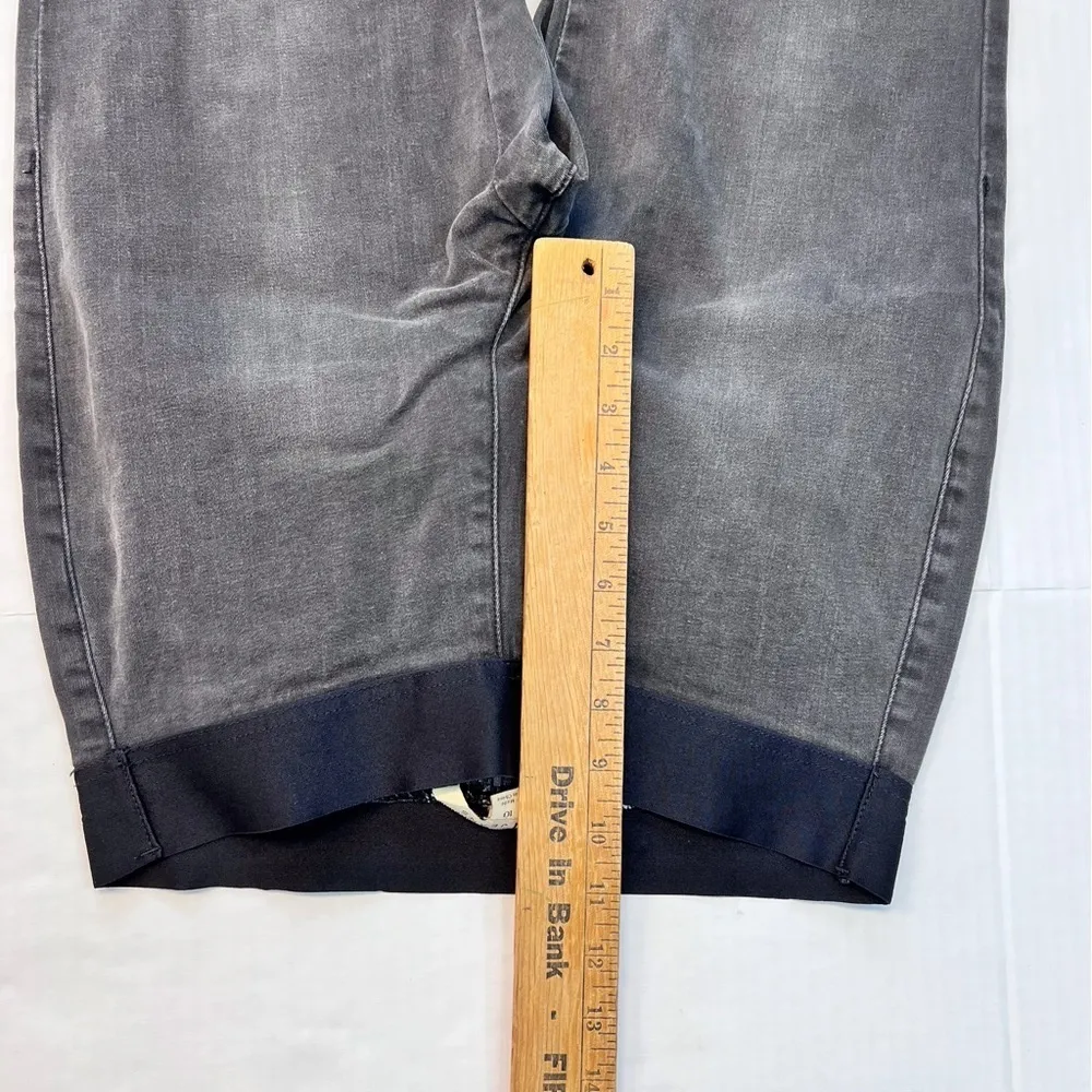 CAbi Vintage Gray‎ Elastic Waist Pull On Slim Fit Ankle Zip Jeggings Size 10 - Image 7
