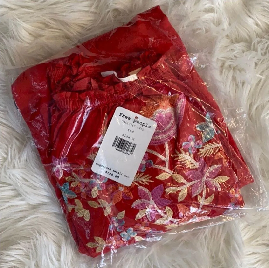 Fleur Du Jour Off the Shoulder Embroidered Long Sleeve Dress - Image 3