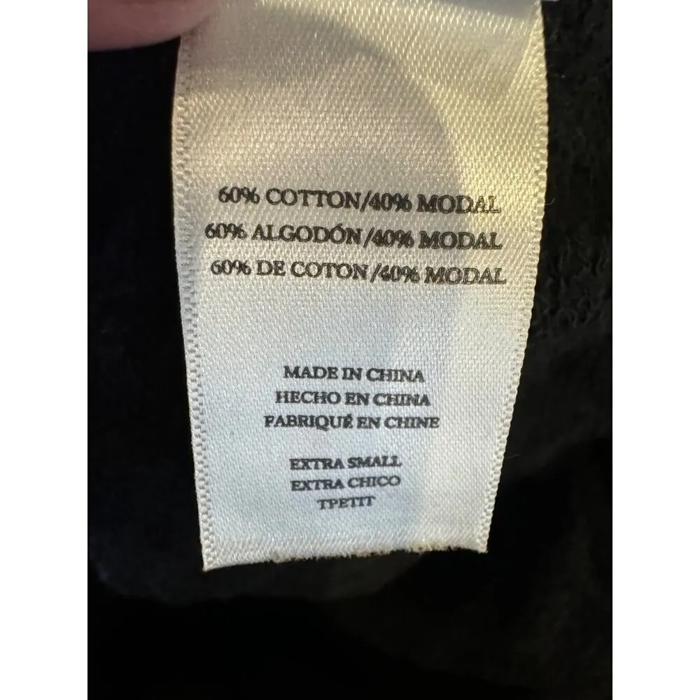 Rails Pants Women‎ XS Black Velvet Tie Oakland Black Flocked Cobra Joggers - Image 10