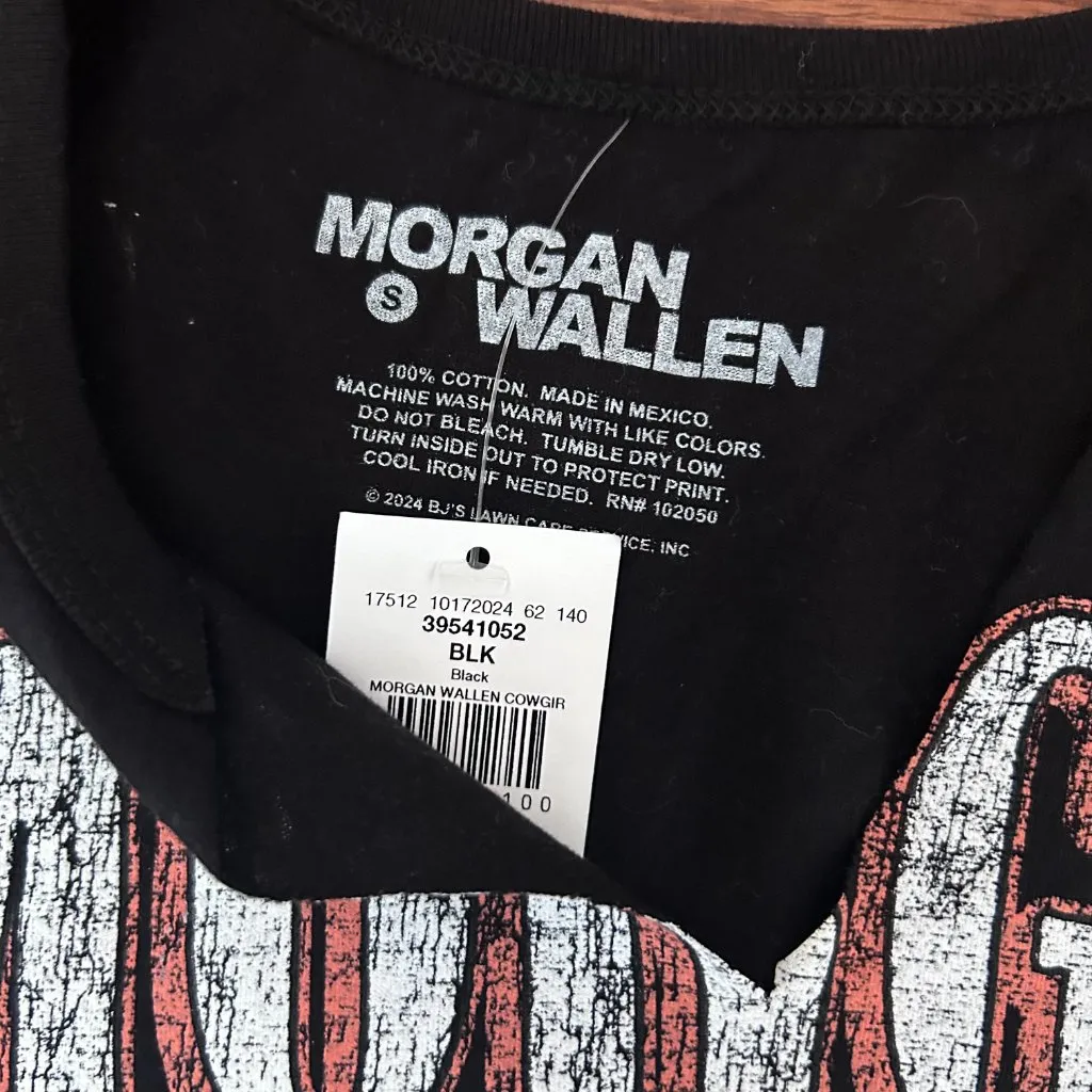 NWT Morgan Wallen Cowgirl Cropped Band T-Shirt BKE Buckle Size Small Country - Image 6