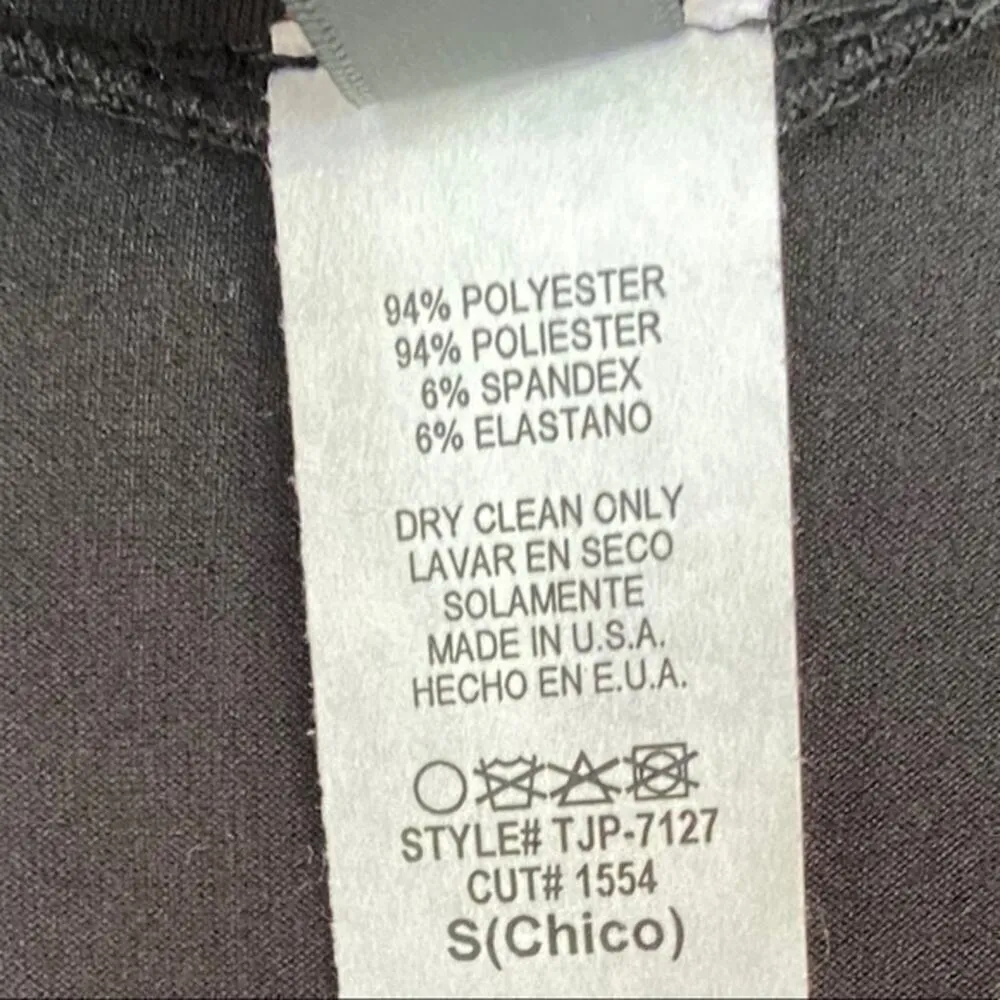 K Mock Neck Front Zip Thigh Length Black Bodysuit - Image 14