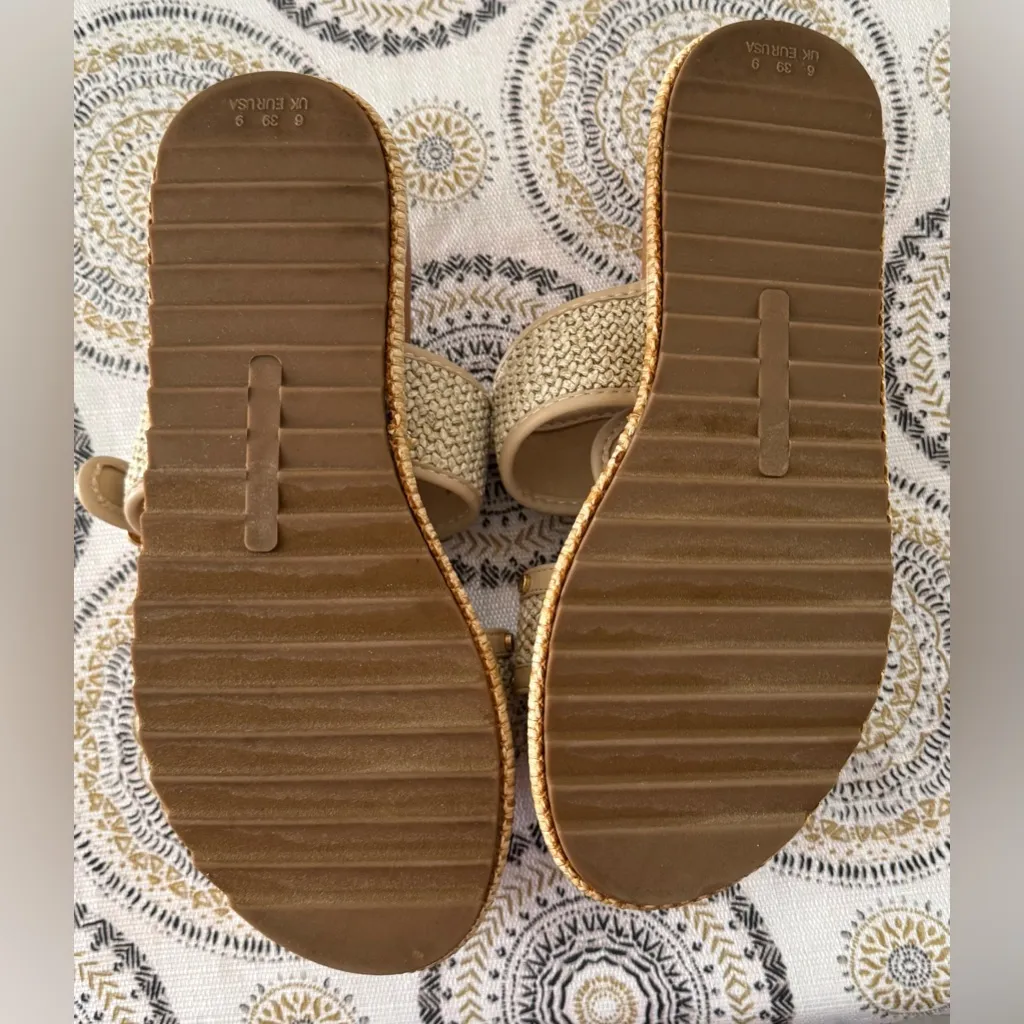 Corkys Walk Of Shame Studded Platform Slide Womens Beige Casual Sandals Size 9 Tan - Image 12