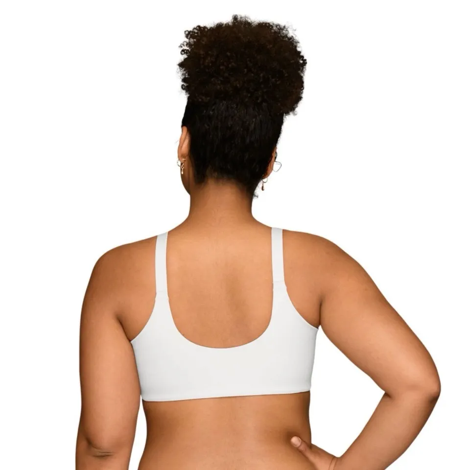 Vanity Fair New 76384 Full Figure Underwire Front Close Bra 42DDD White - Image 7