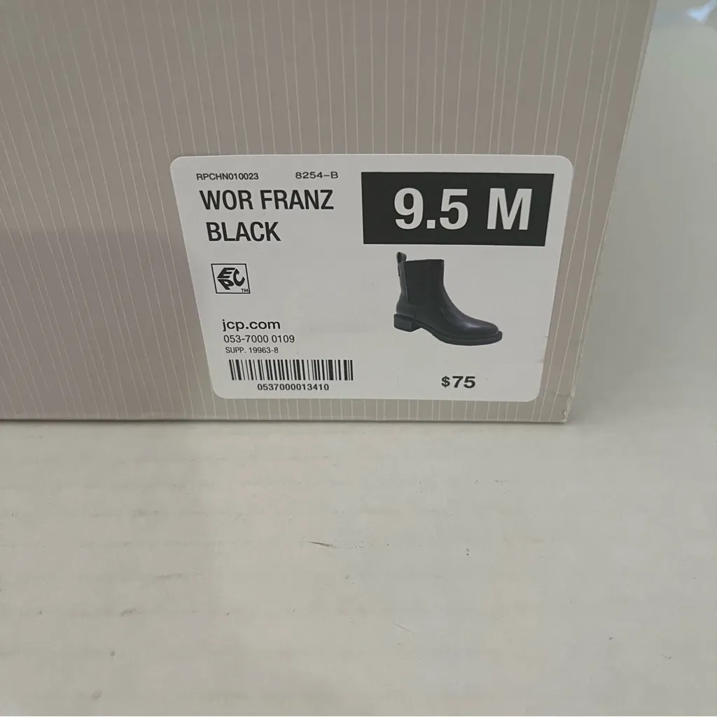 Worthington Booties Black Franz Block Heel Chelsea Boot Sz 9.5 NEW w/Damaged Box - Image 14