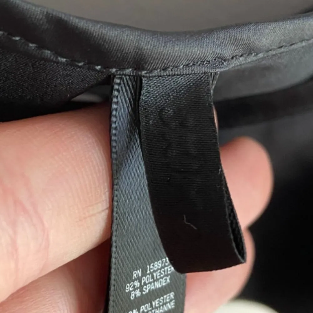 NWOT SKIMS Onyx Black Shine Satin Crop Camisole - Image 8