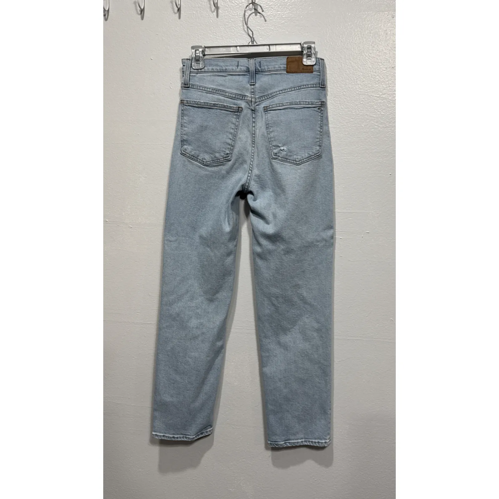 Madewell The Perfect Vintage Straight Jean Womens 26 Distressed Light Blue Denim - Image 3