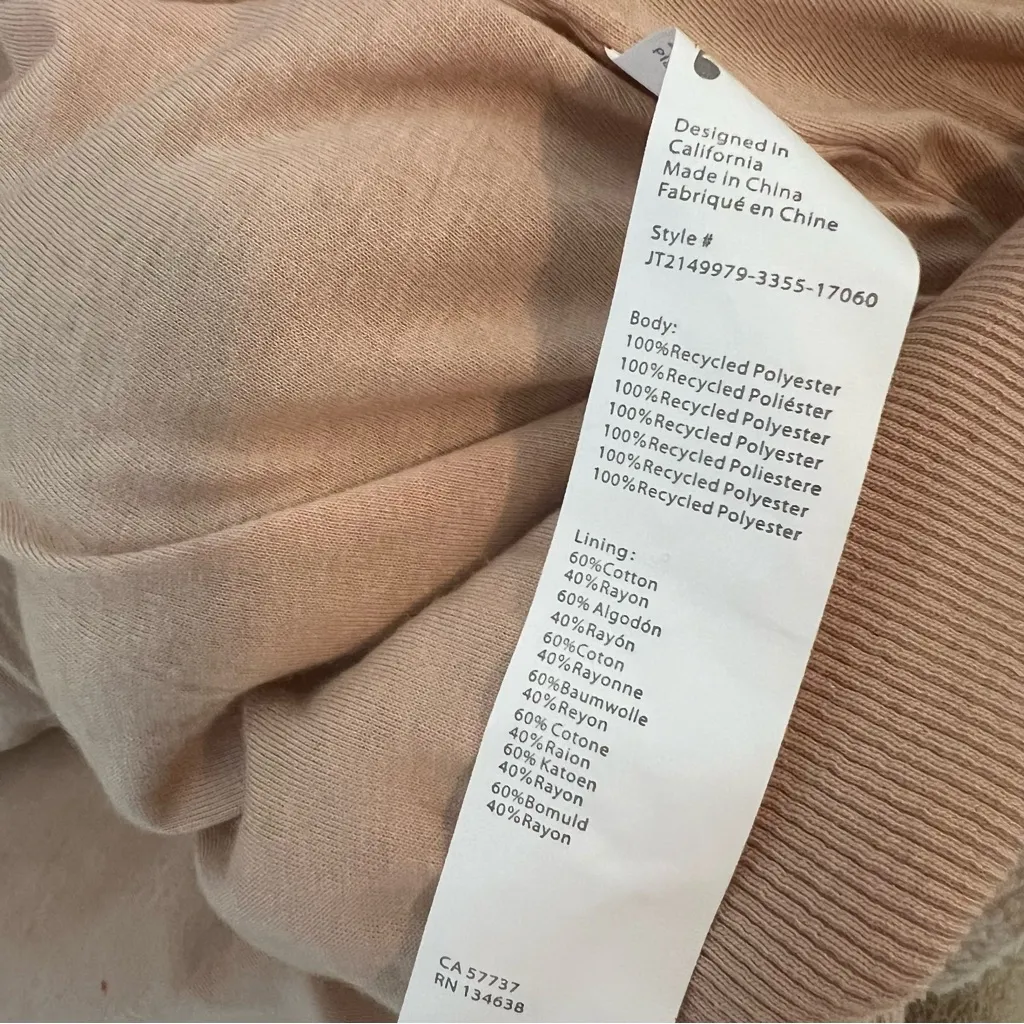 Fabletics Summit Sherpa Hooded Zip Up Teddy Jacket XL - Image 9