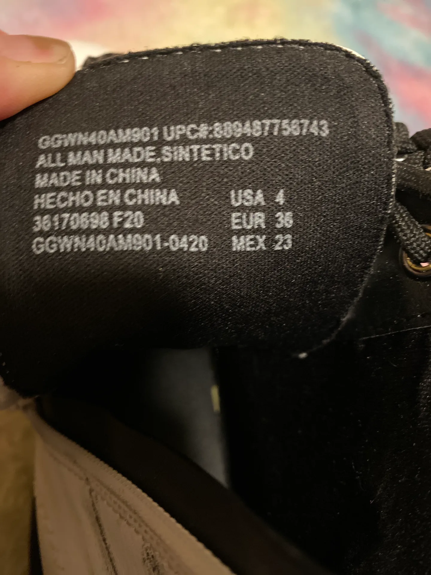 White Combat Boots Size 7 - Image 5