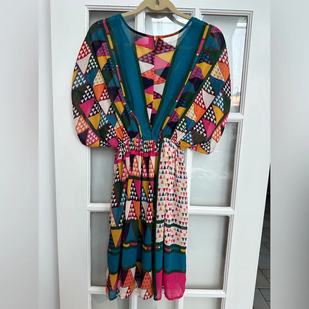 Anthropologie Maeve Geo-Printed Dress Women’s Size 2 XS - Image 7