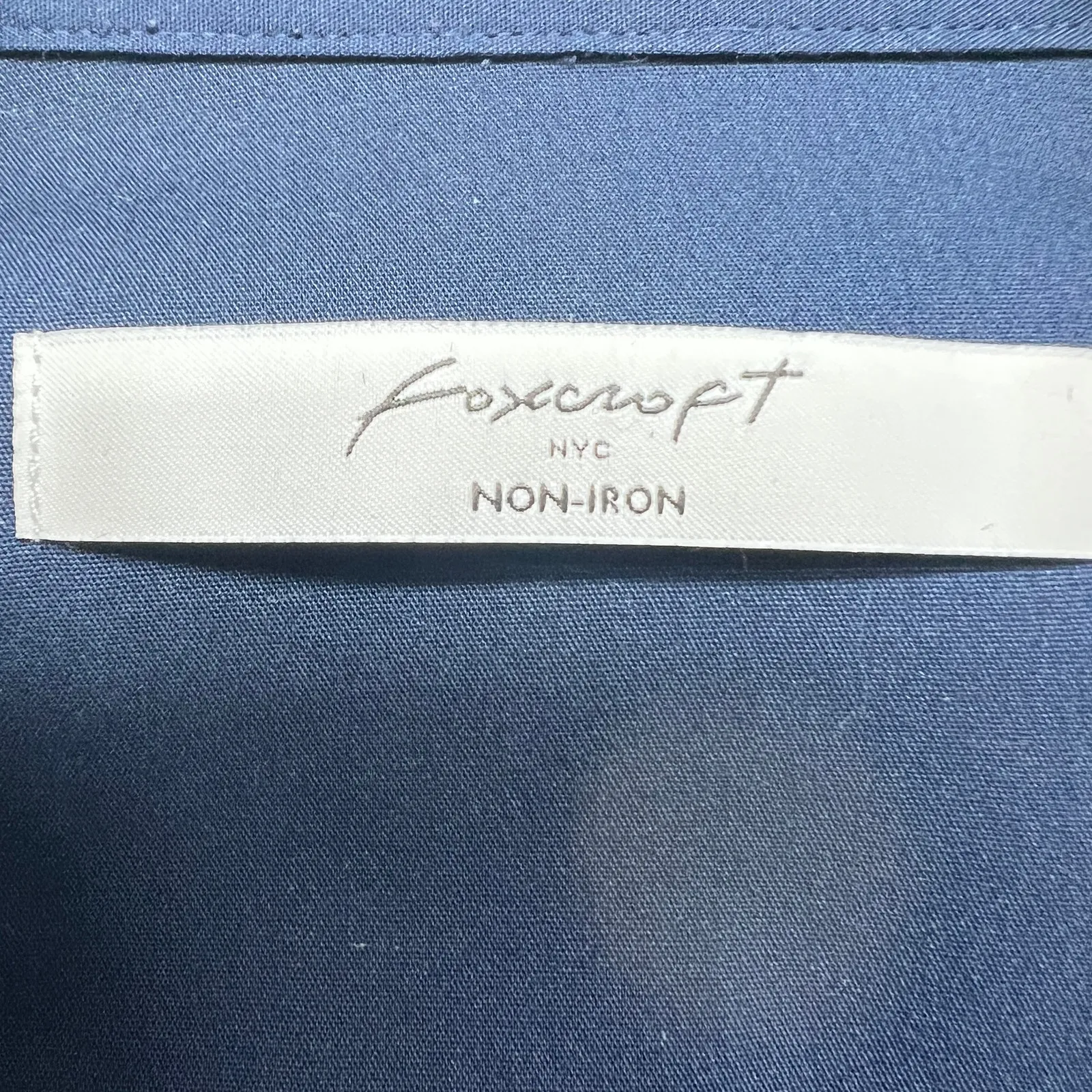 Foxcroft Non-Iron Top Women Large Office Career Business Workwear Cotton Stretch - Image 2