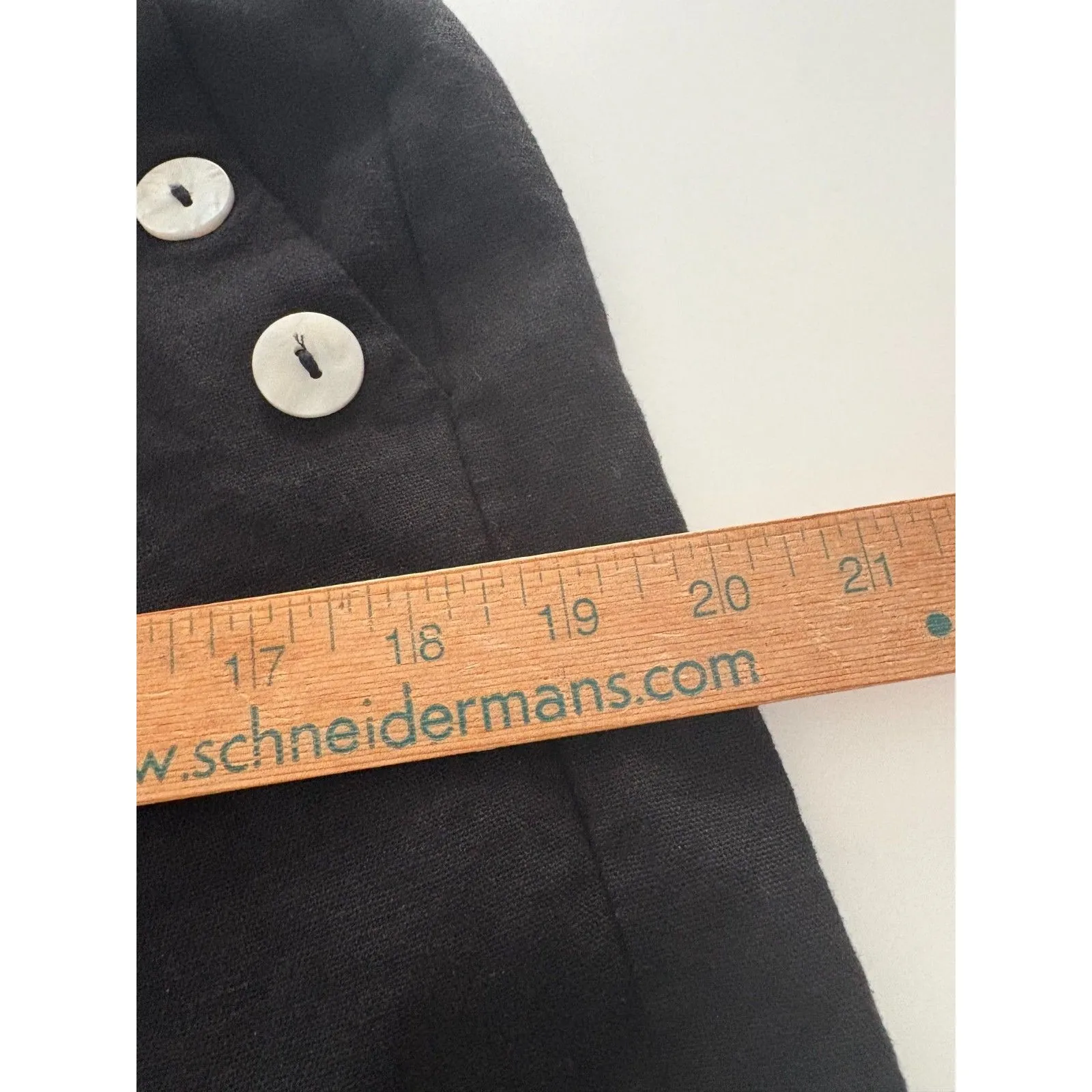 Joie Linen Blend Pants Size Large Black Wide Leg Cropped Lagenlook Pockets - Image 8