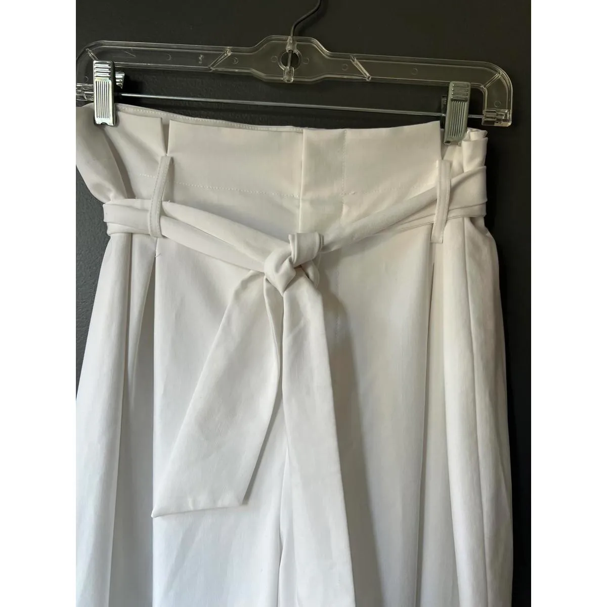 Antonio Melani Edith Pleated White Women's Pants Size 10 - Image 5