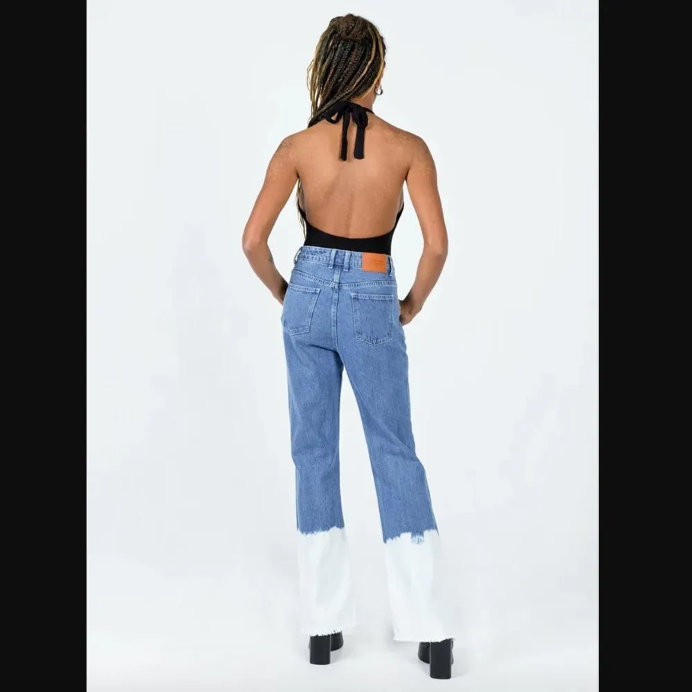 Myrtle Ombre Dip Dye Denim Mid Slouch Jeans 4 - Image 4