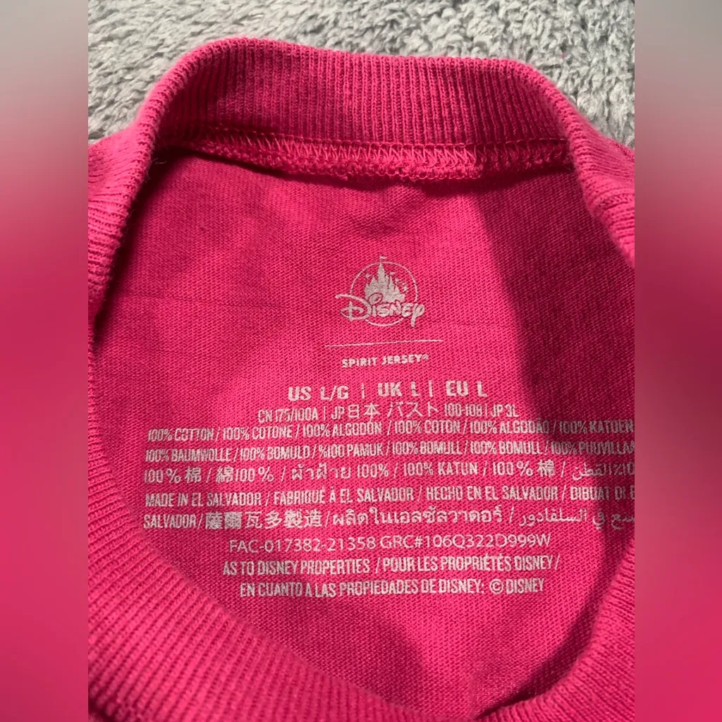 Spirit jersey Walt Disney world pink large shirt - Image 8