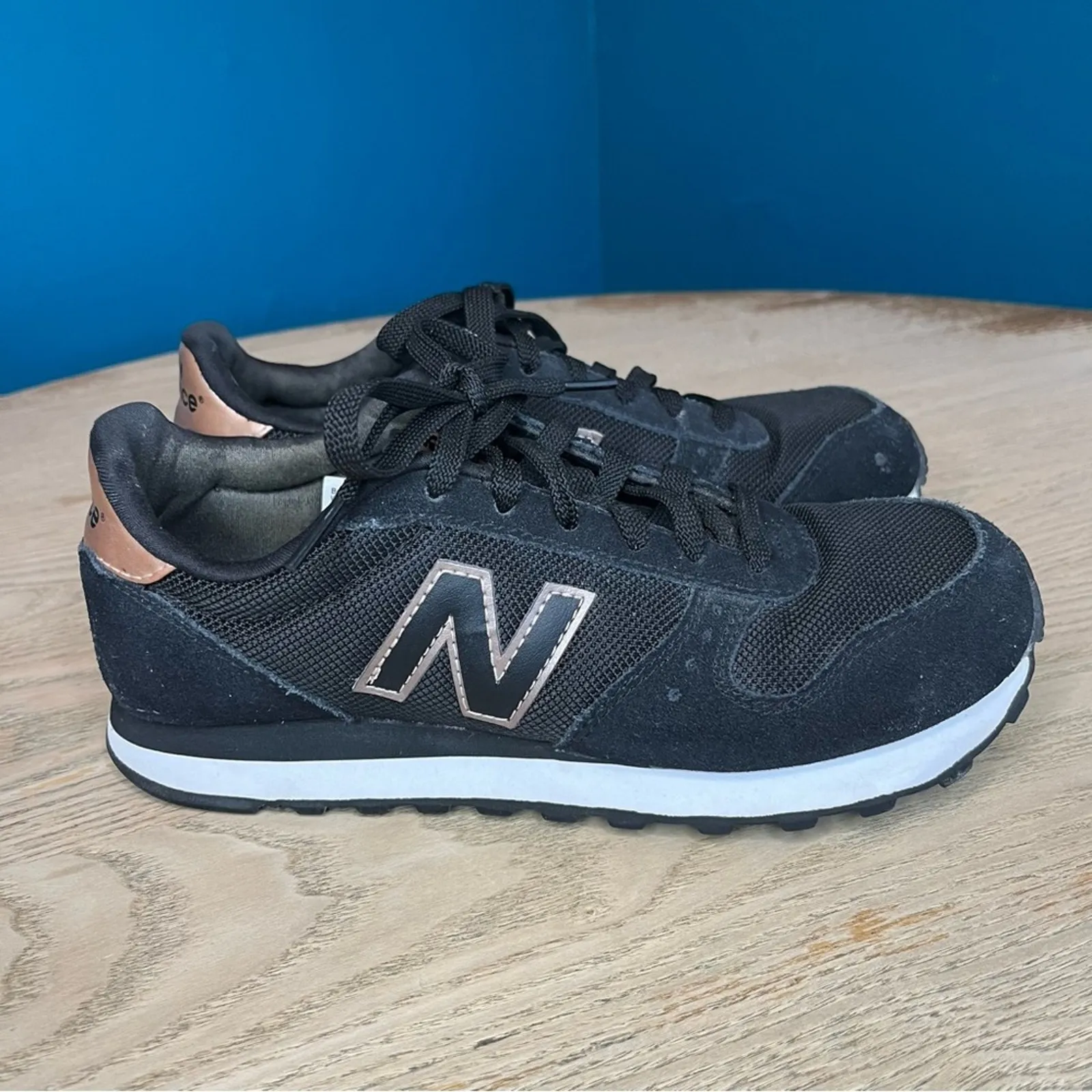 New Balance 311 Sneaker Trainers Black Rose Gold Wonen’s 6.5 - Image 2