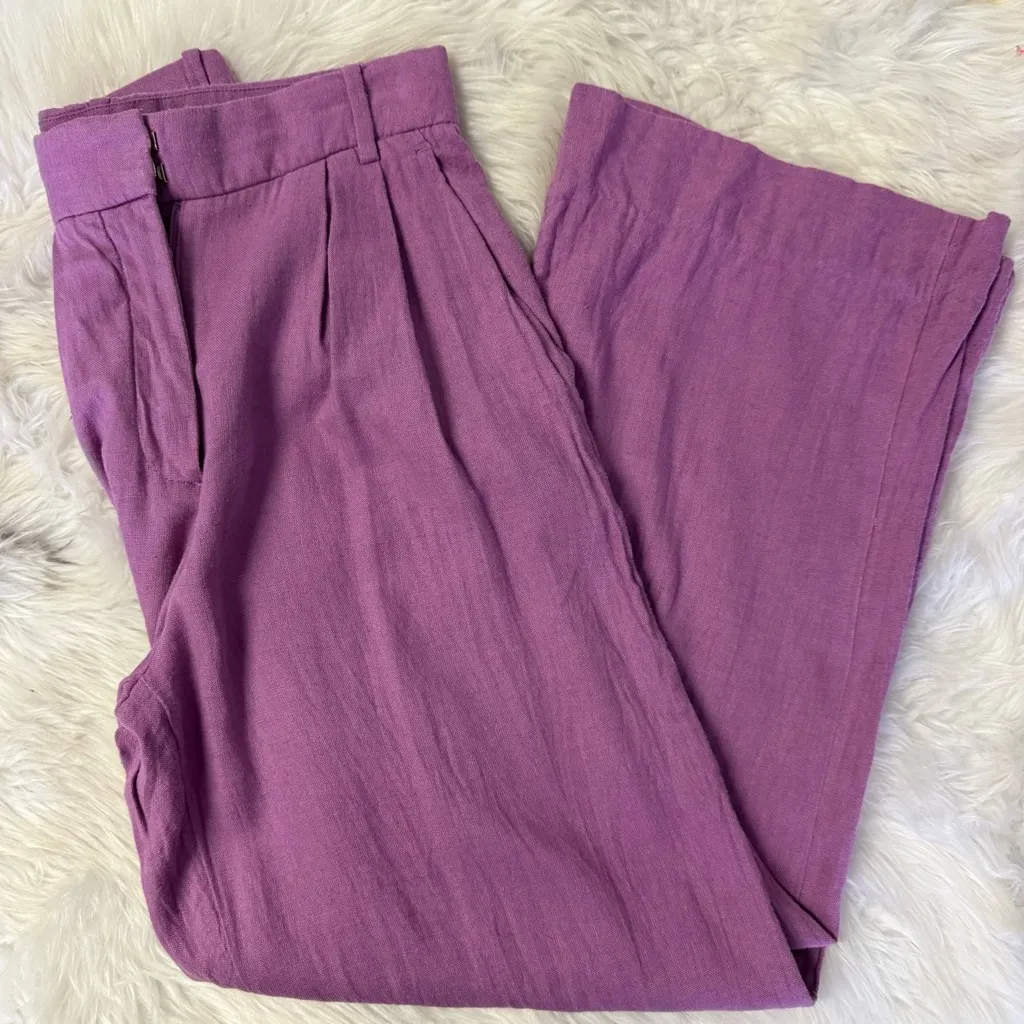 Abercrombie & Fitch Sloan High-Waisted Wide-Leg Pants Size 25 / 0 Short Curve - Image 5