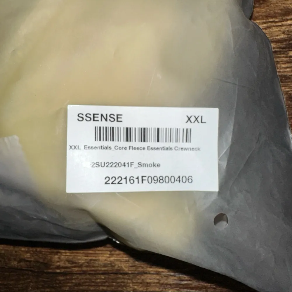 Fear of God Essentials Hoodie Womens XL Off White Relaxed Fleece Core Collection - Image 9