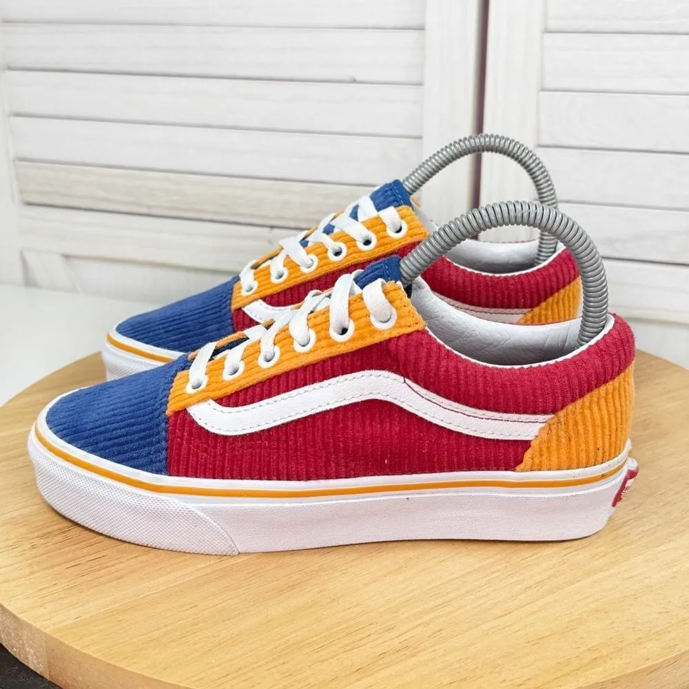 Vans Old Skool Corduroy‎ Colorblock Lace Up Sneakers Shoes 4.5 Men 6 Women - Image 3