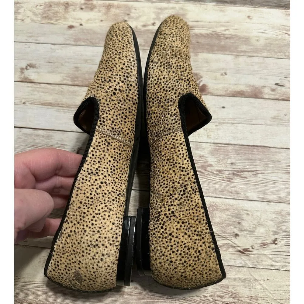 Antonio Melani "Gigi" Leopard Print Calf Hair Flats Women's Size 6.5M Neutral - Image 9