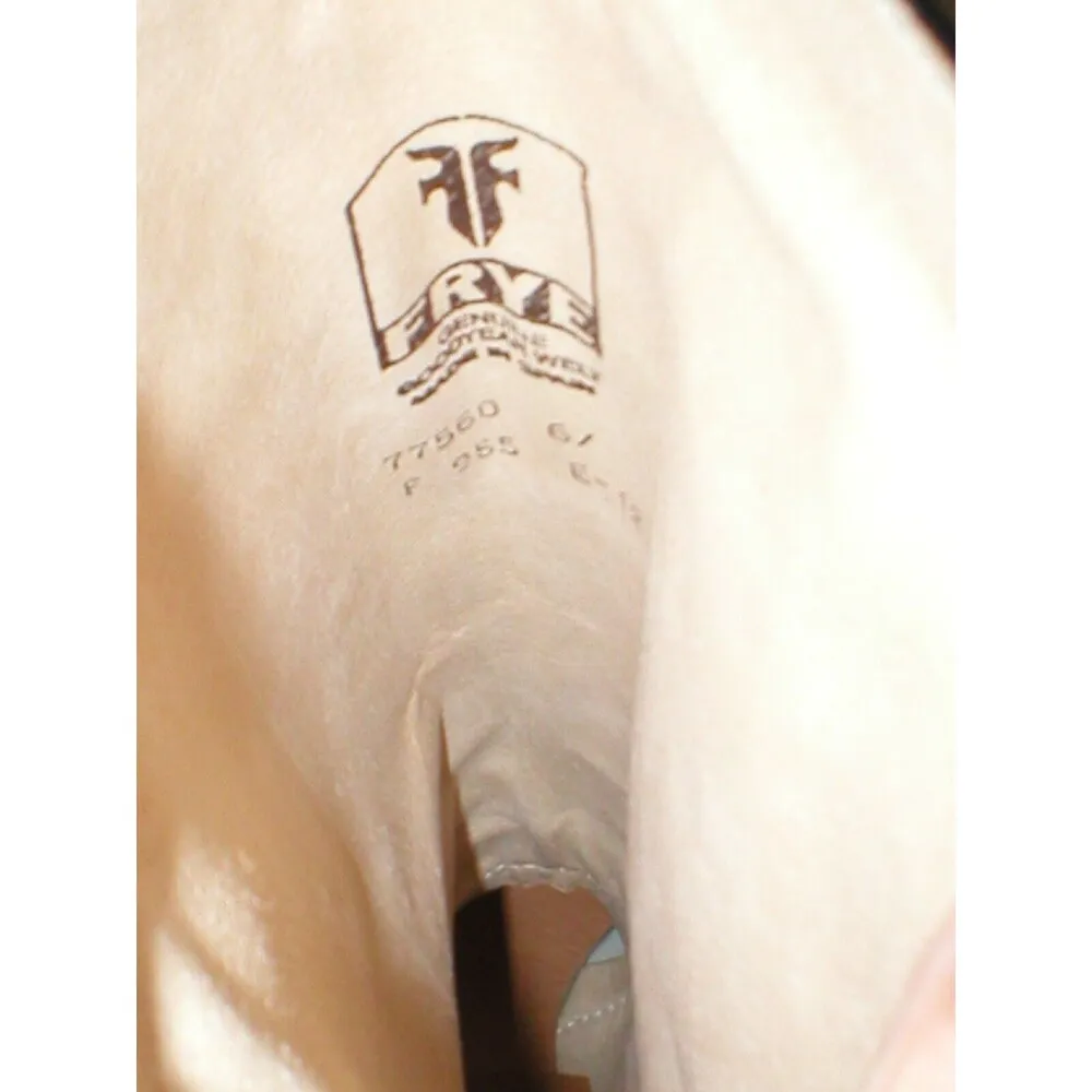 New $498 Black Womens 6 Frye Leather Boots Riding Tall Knee Buckle Dorado NWT - Image 10