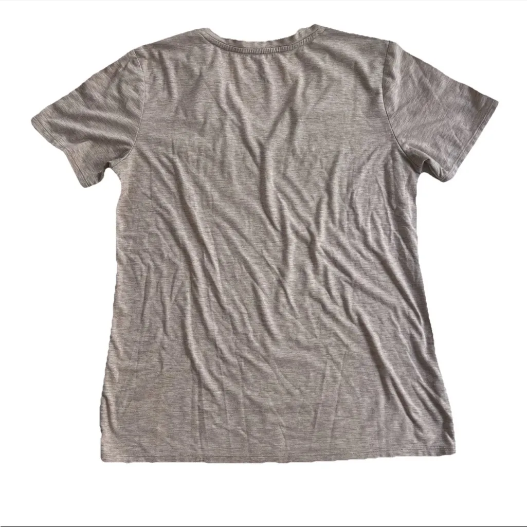 Skechers Women’s V-Neck Shirt M Pocket Relaxed Fit Stretch Loungewear Comfort - Image 3