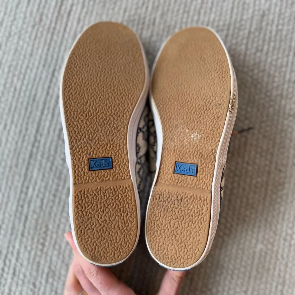 Keds Navy Tan Rope Print Nautical Canvas Sneaker Tennis Shoes Size 7.5 - Image 7