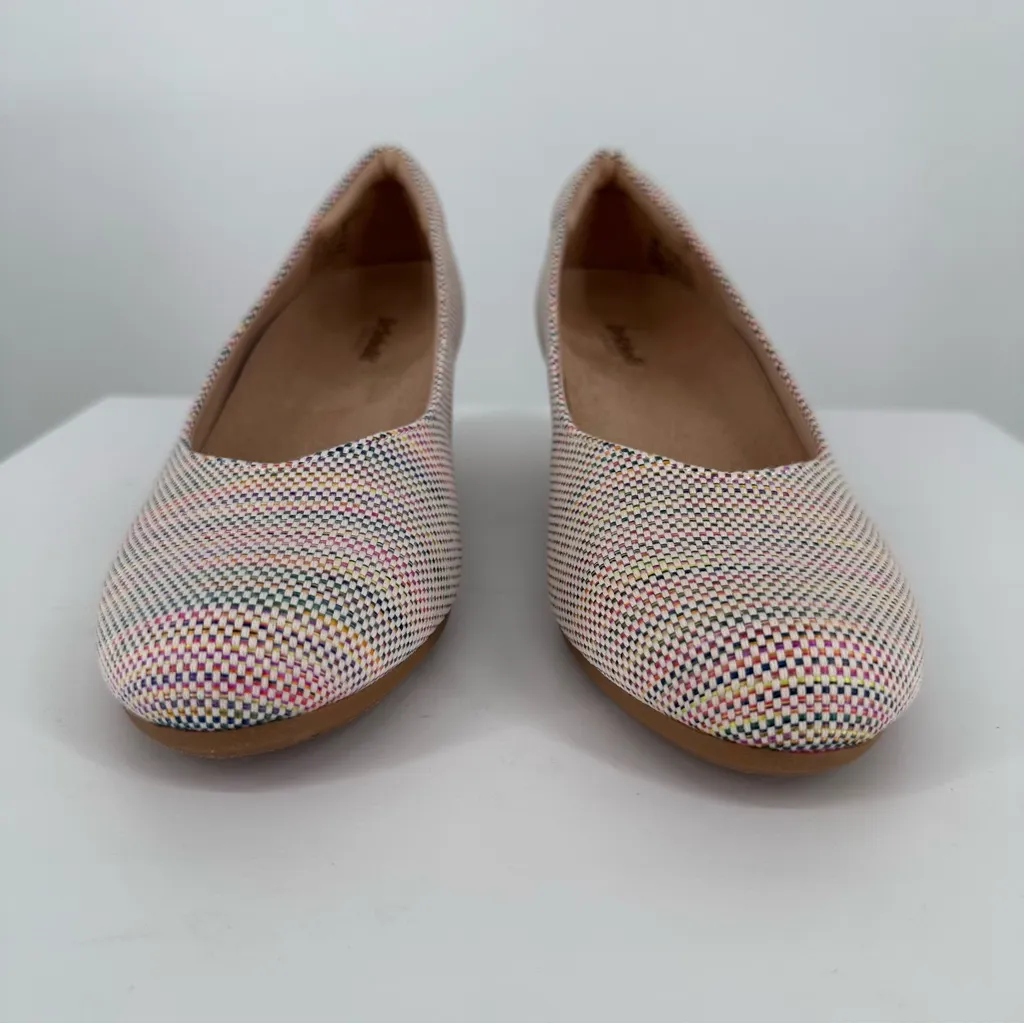 Dr. Scholls Be Ready Wedge Pumps in Multi size 8 Woven Multicolor Comfort Tan - Image 4