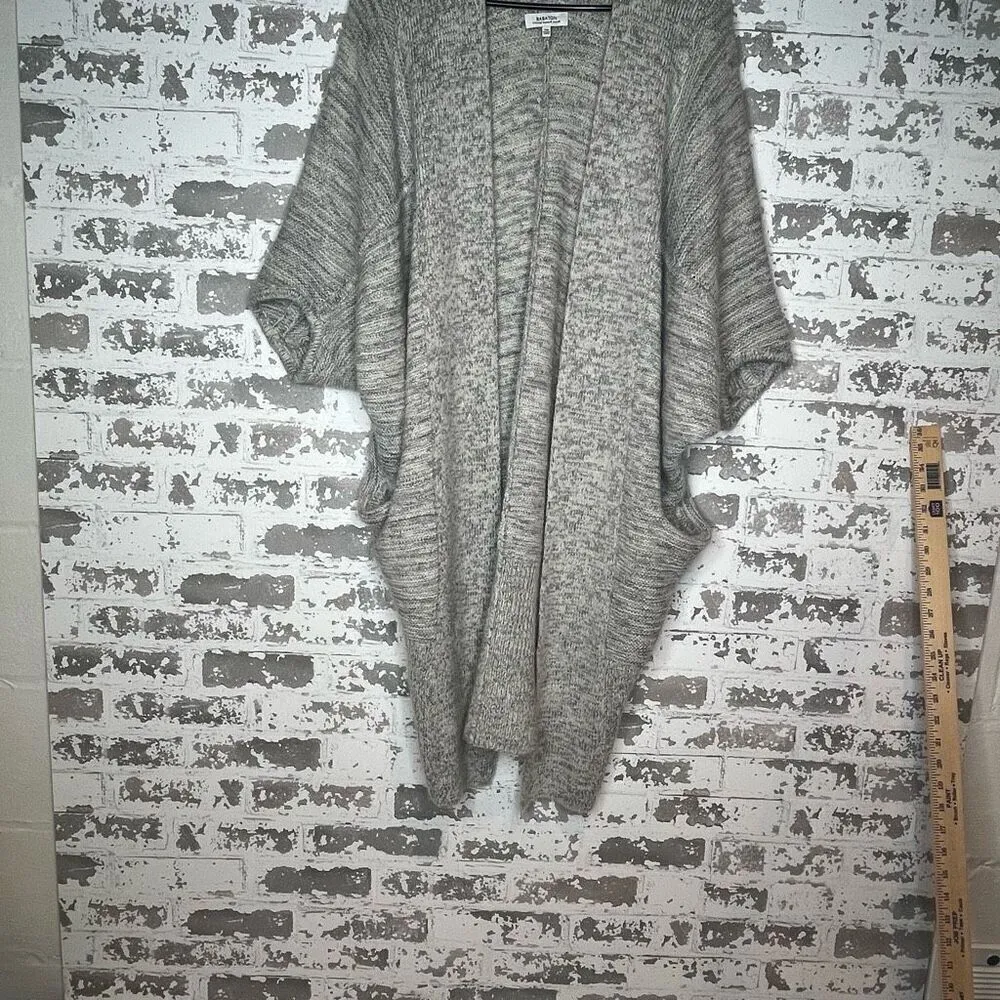 Babaton | women gray wool alpaca mohair blend sweater cardigan - Image 10