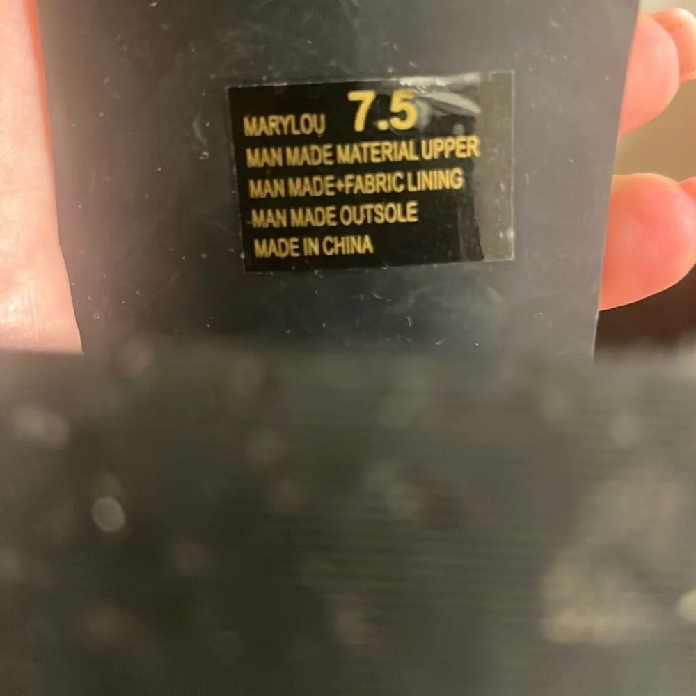 ✨Marylou GENUINE LEATHER SZ 7.5 BLACK MULES✨ - Image 9