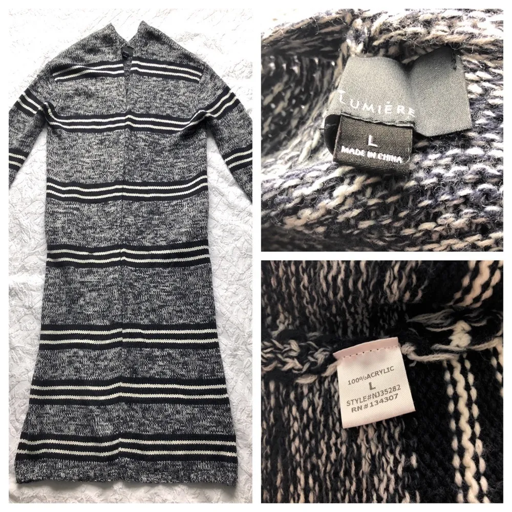 Lumiere Duster‎ Sweater Black Size L - Image 3