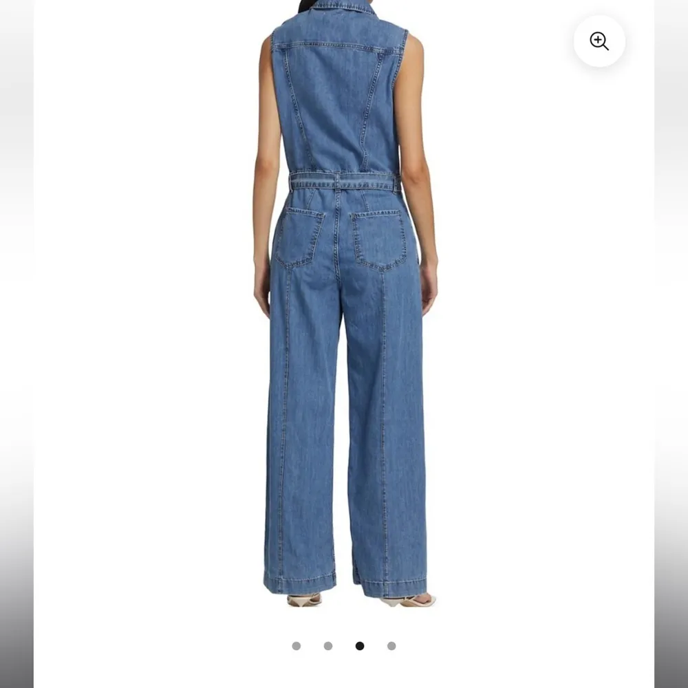 Frame Denim Sleeveless Jumpsuit - Image 2