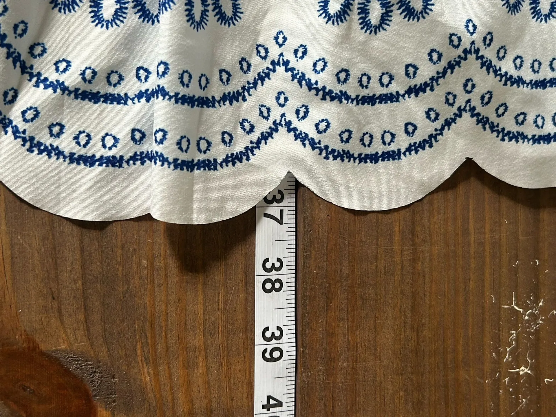 Commense Resort Wear Maxi Skirt Set and Top Blue and White XS - Image 7