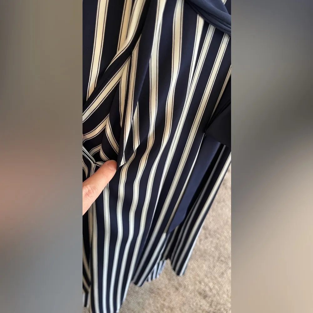 Vintage Victoria’s Secret Navy & White Striped 3-Piece Sleep Set, Size S - Image 4