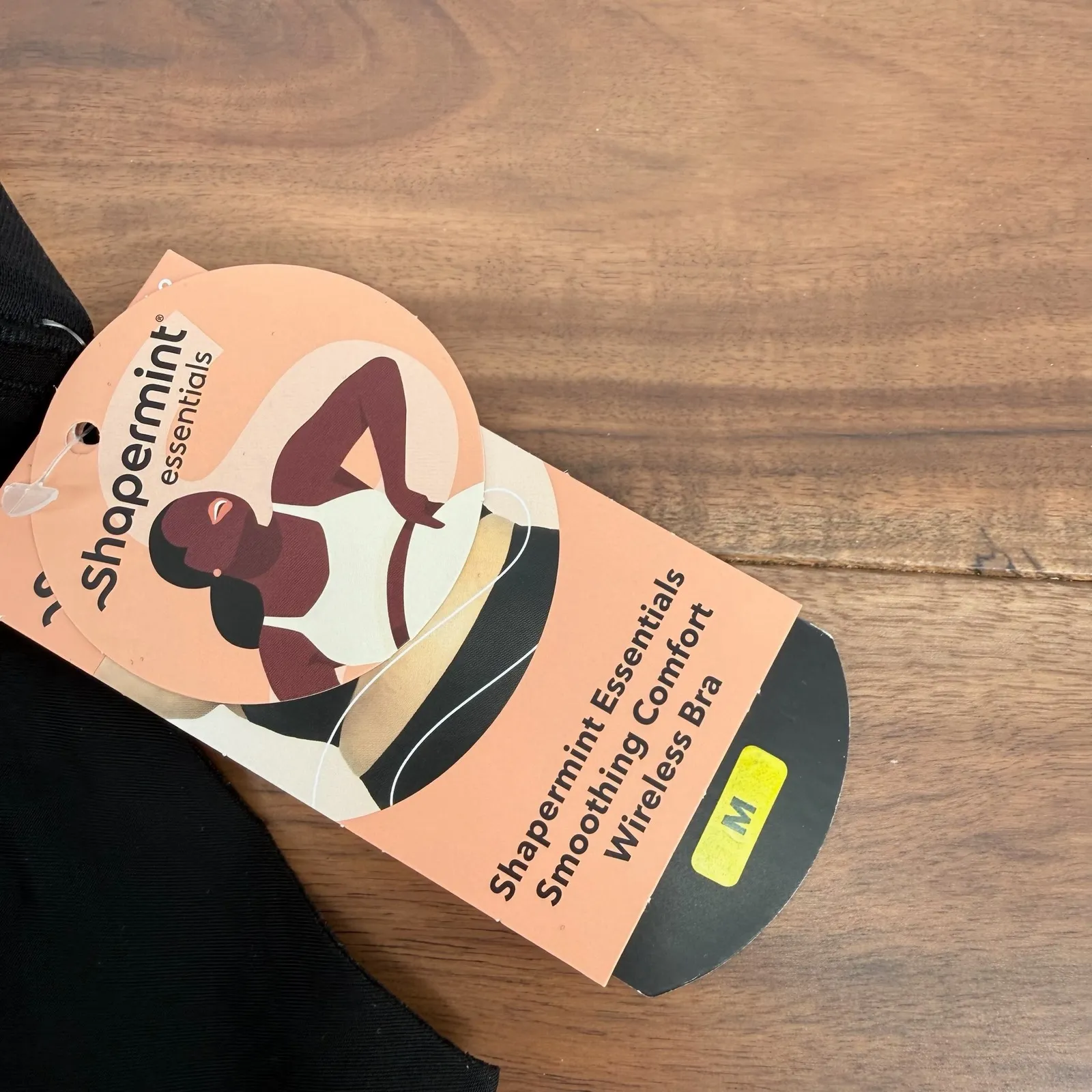 Shapermint Essentials Smoothing Comfort Wireless Bra Black Size M Size M - Image 3