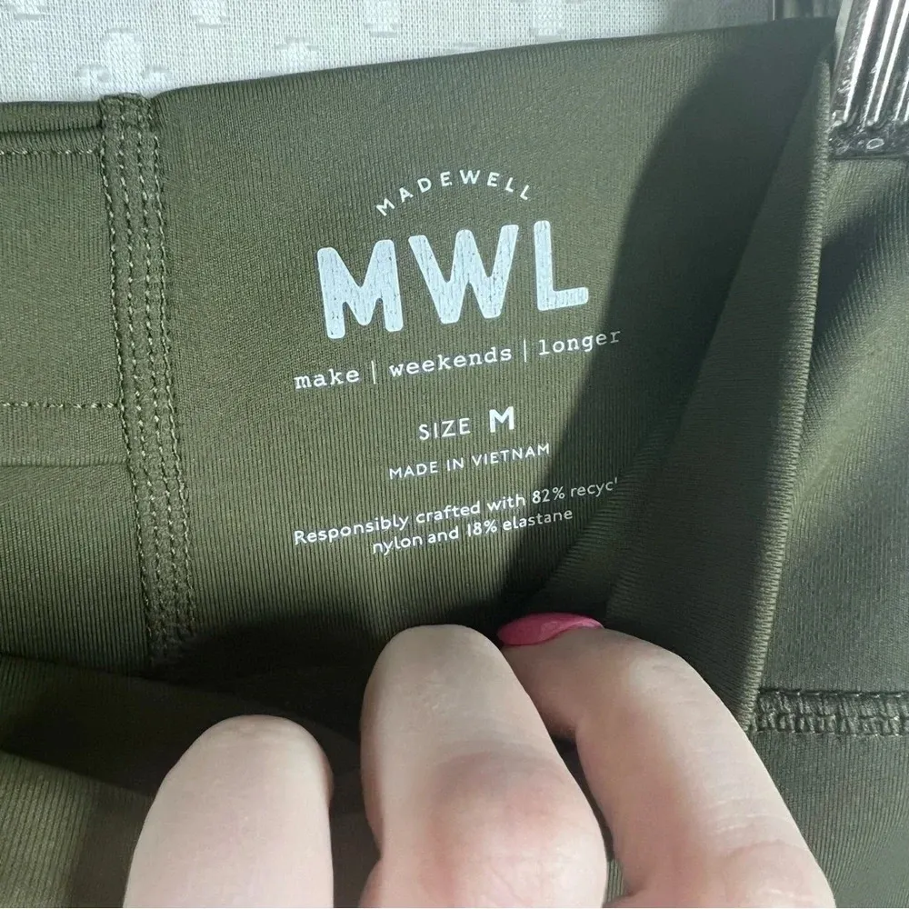 Madewell MWL Form Green‎ High Rise Leggings - Image 3