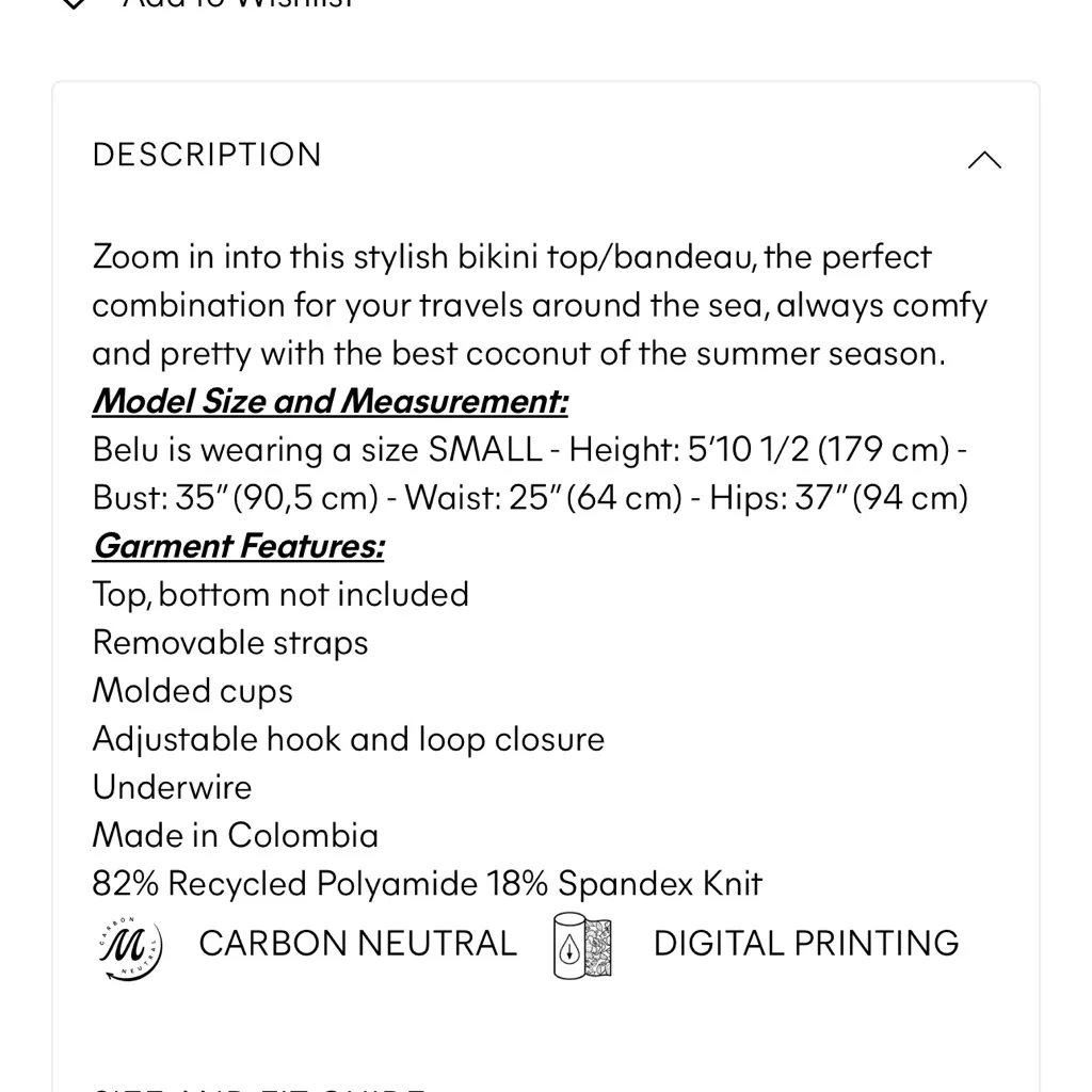 Maaji Jacobean Coconut Underwire Bikini Top - Image 5