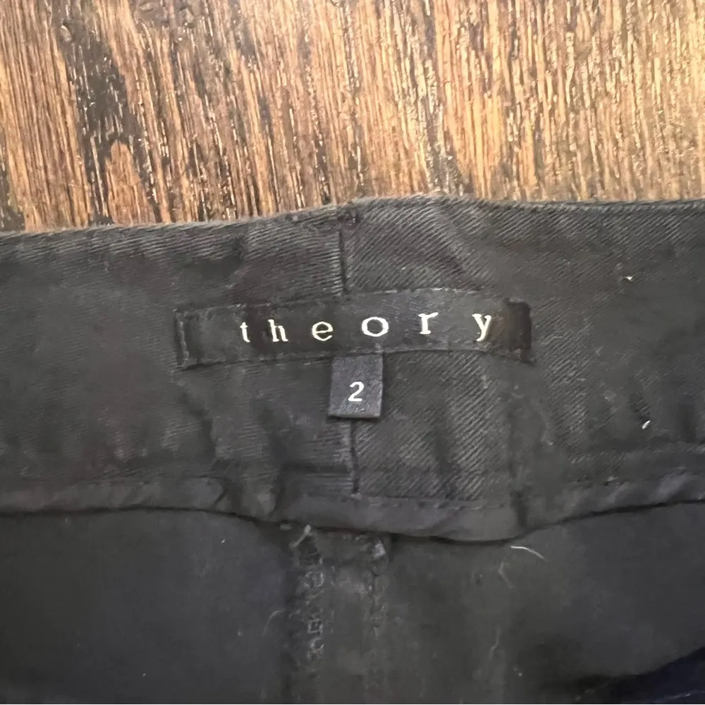 Theory Black Flare Wide Leg Pants - Image 2