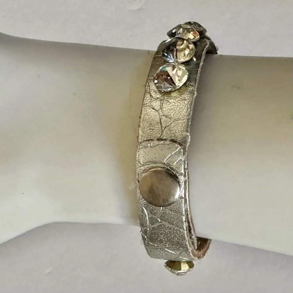 Yik Fung rhinestone wrap bracelet Gray - Image 7