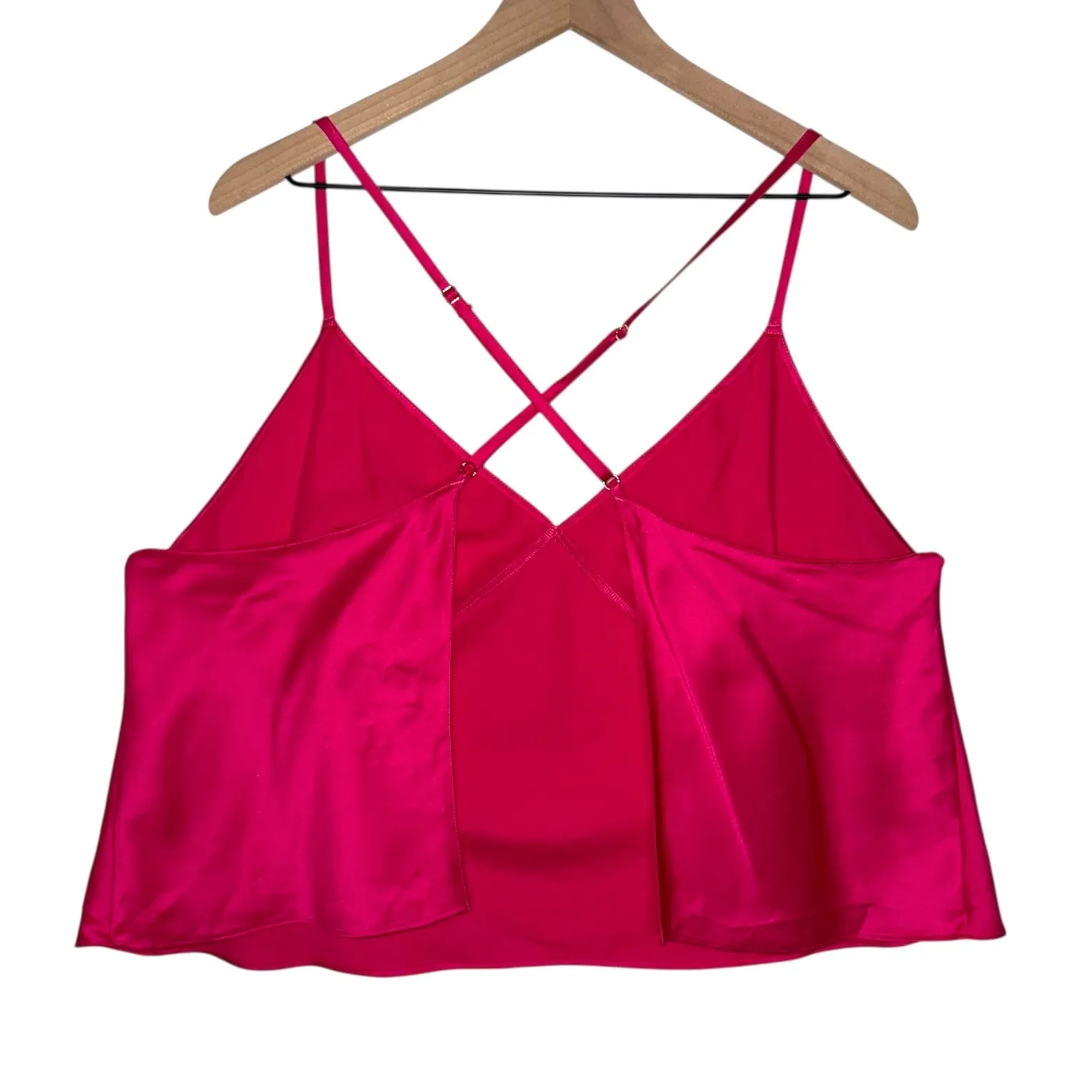 Balletcore Open Back Wrap Top Victoria's Secret Hot Pink Barbiecore Plus Size - Image 3