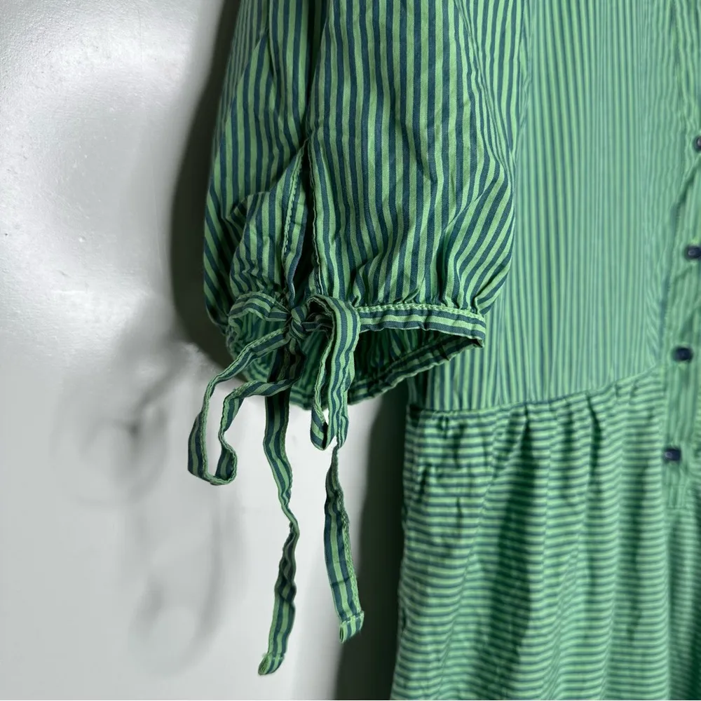 NATION LTD. Anthropologie Green Dustin Romantic Midi Dress Size Small - Image 7