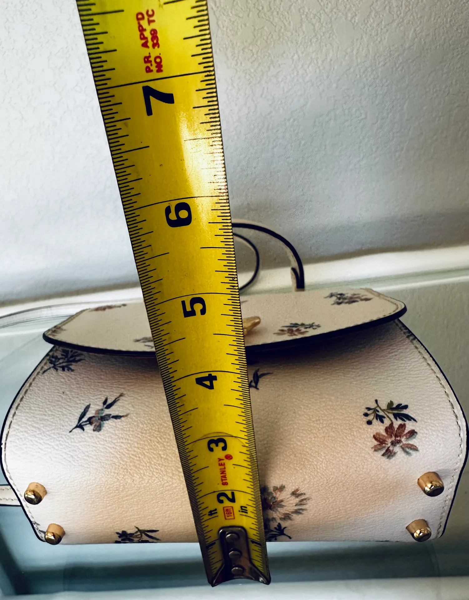 Micro Tilly Top Handle With Dandelion Floral Print Rare/sold Out Bag - Image 8