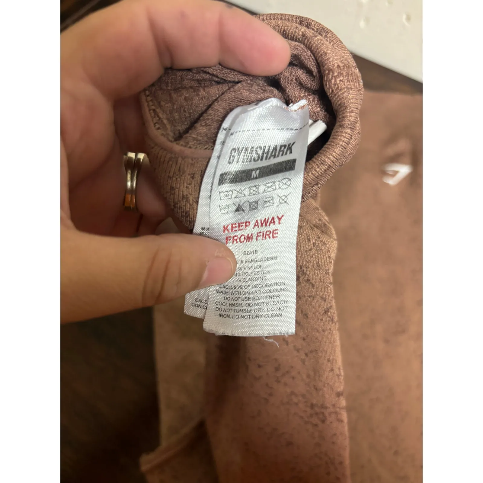 Gymshark Brown High Waisted Leggings Size M — Sculpt Fit Activewear Size M - Image 5