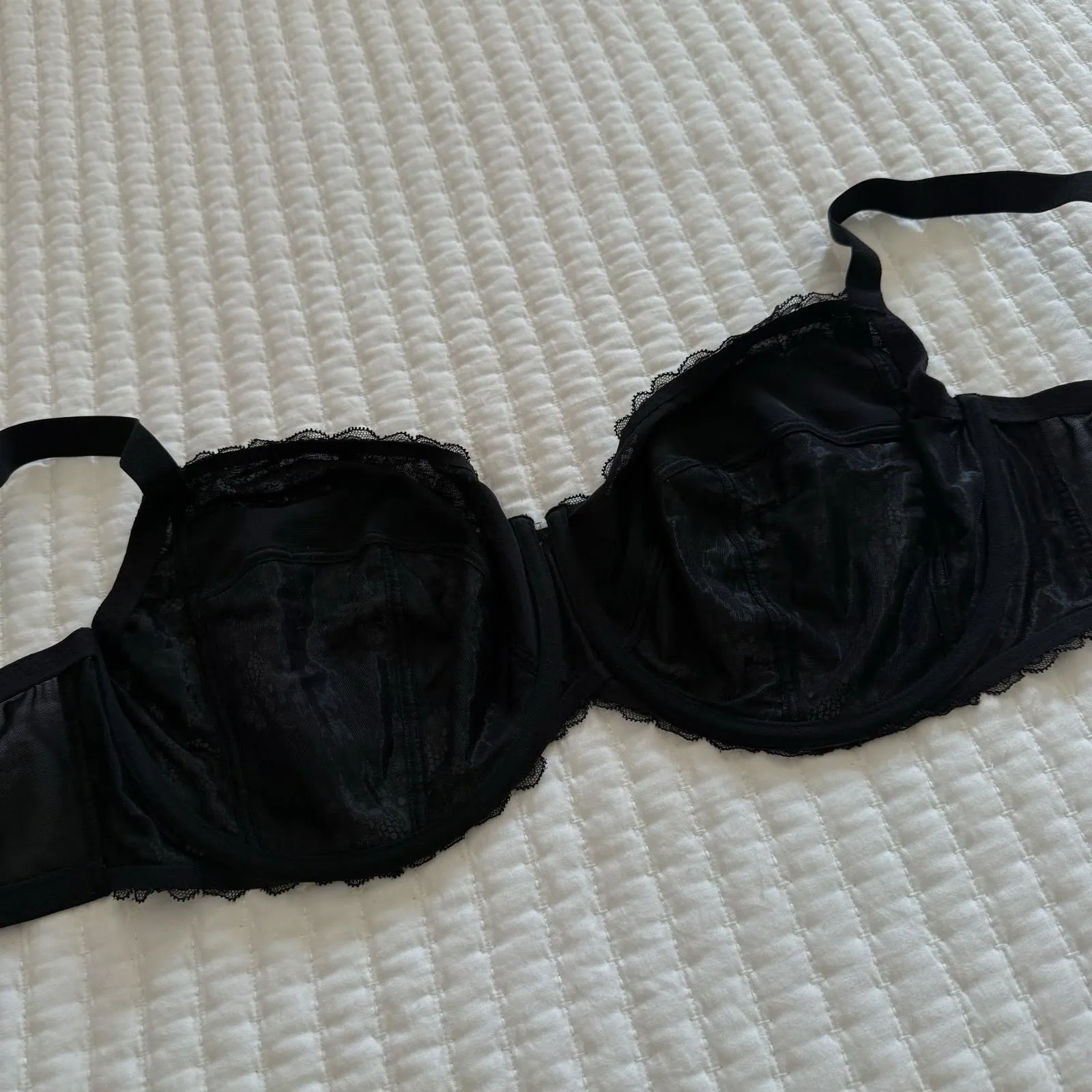 Torrid Curve Black Lace Bra 44G Underwire Unlined - Image 10