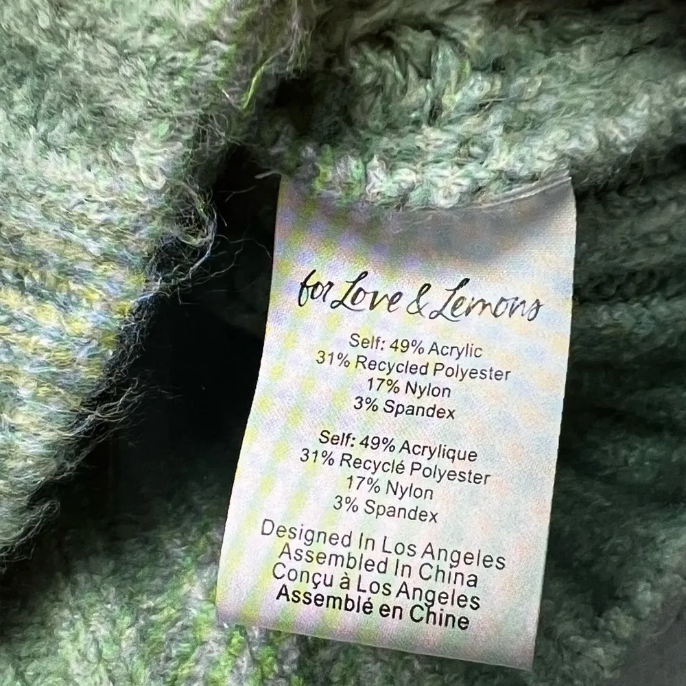 NWT For Love & Lemons Waffle Knit Dominique Sweater Tank Open Back: Size Small - Image 6