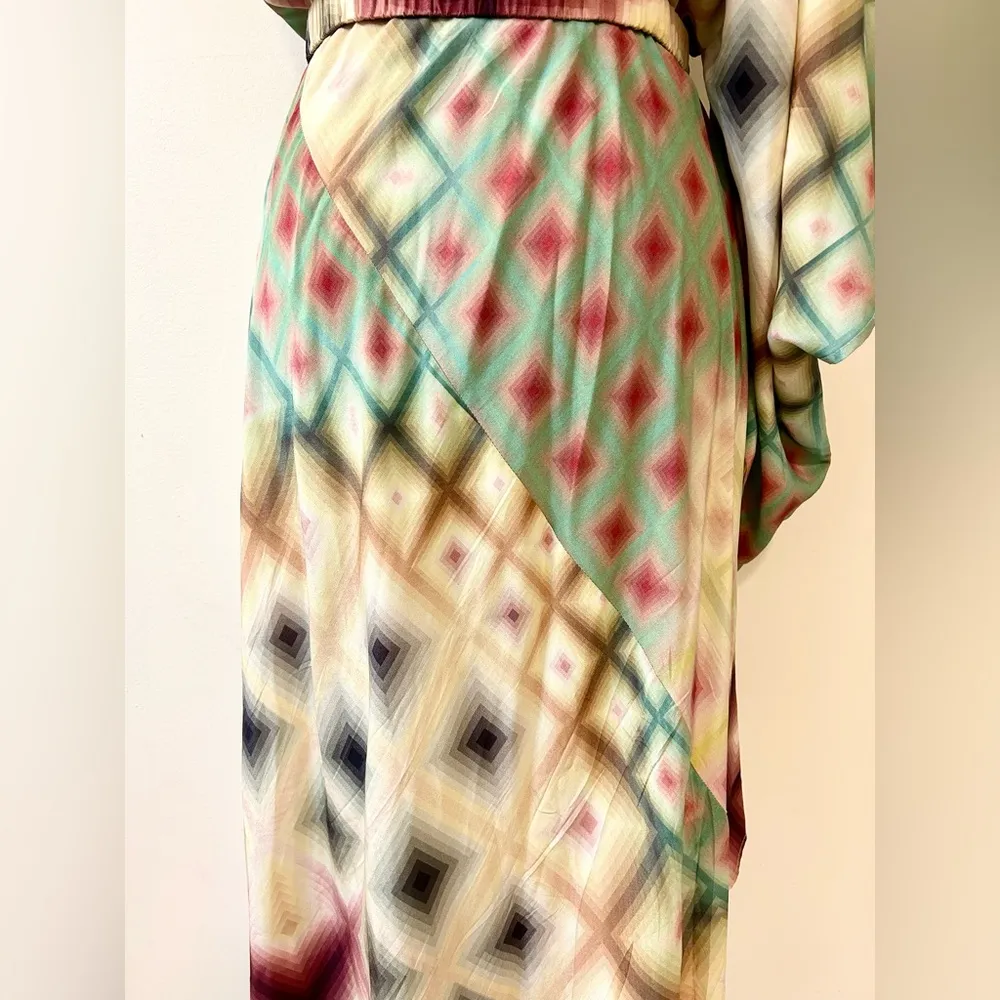 Charlie Jade Salamay One Shoulder 100% Silk Dress Size XS - Image 10