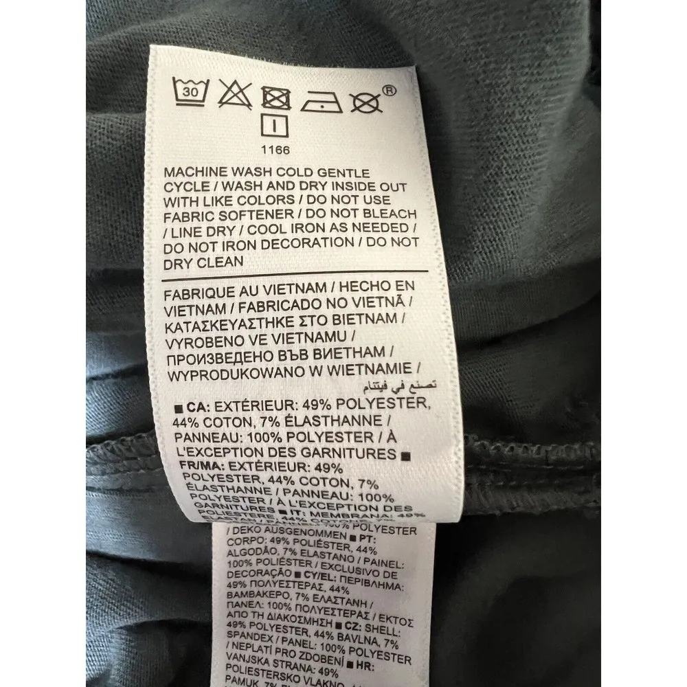 Athleta Triumph Hybrid Wide Leg Crop Pants Bali Green Women’s Size Medium - Image 11