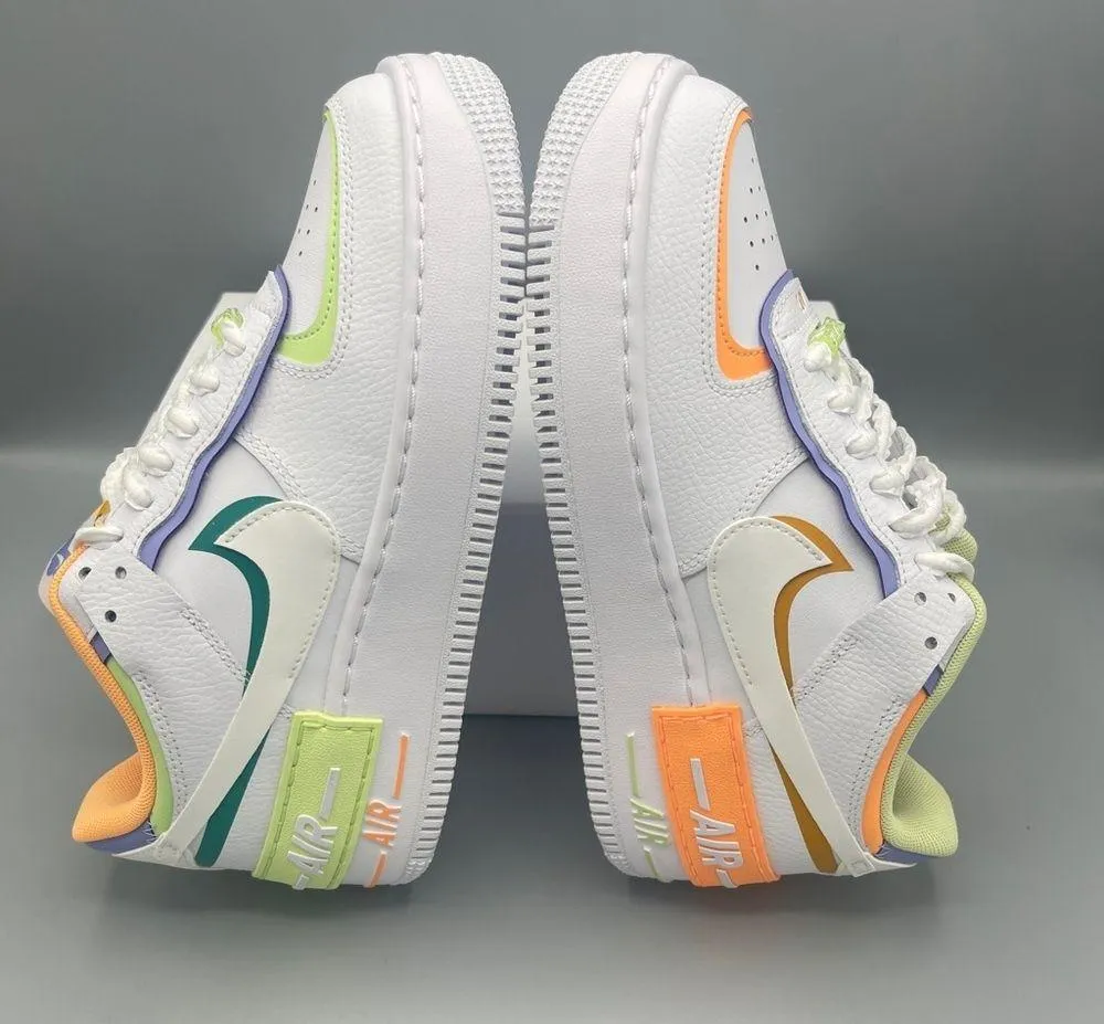 AIR FORCE 1 SHADOW CASUAL SHOES MULTI-COLOR/ WHITE/WOMEN - Image 12
