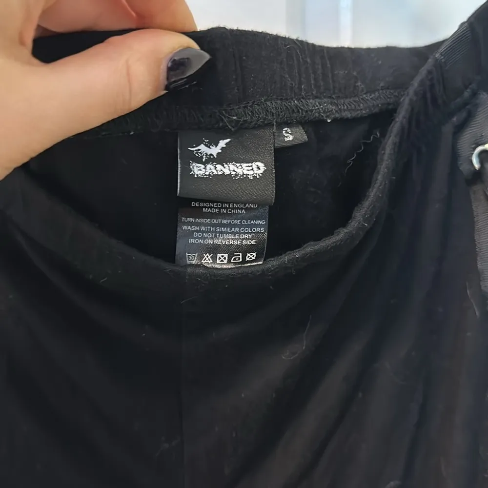 Banned Ultra Flare Lace Up Pants Black - Image 5