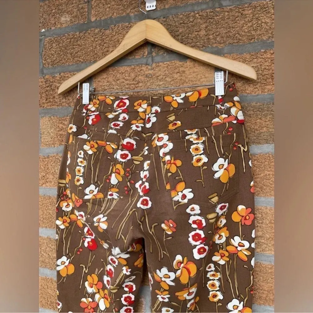 J. McLaughlin Floral print cotton Pants size 2 - Image 5